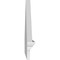 Ekena Millwork Peaked Cap Smooth Architectural PVC Combination Pediment, 58"W x 21-3/8"H x 2-3/4"P (Pitch 6/12) PEDPC058X215PKC00 - alternate 2